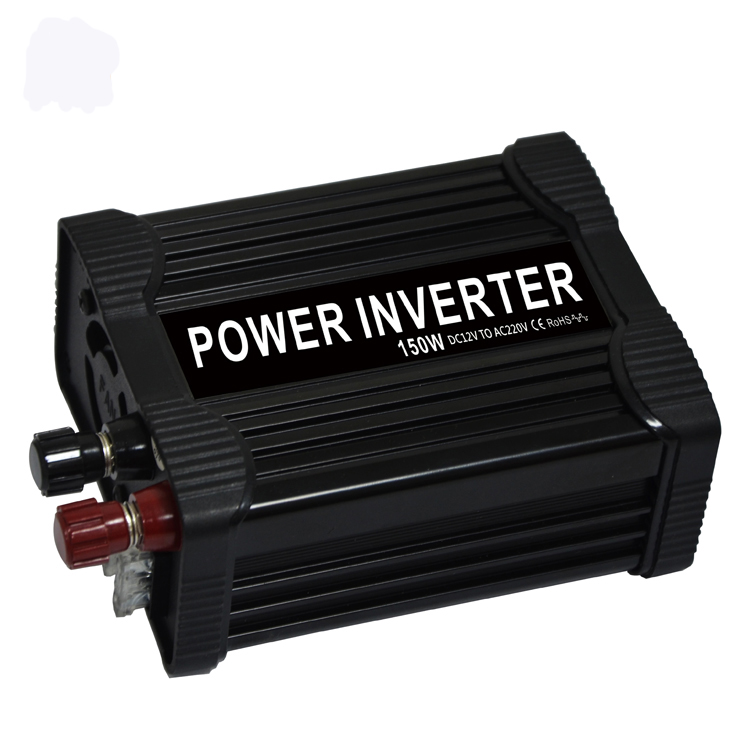 Mini voiture de voiture Prix de gros 150W DC à AC 110V / 220V 50Hz 60Hz Black Onverter pour Home Assurance CE Rohs