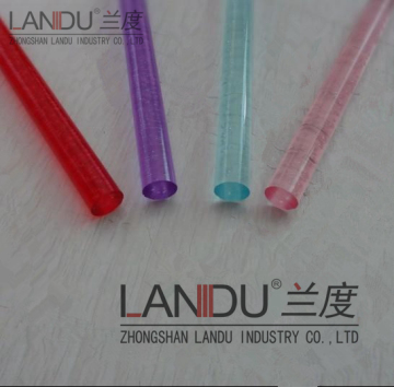 Transparent color acrylic bubble round rods