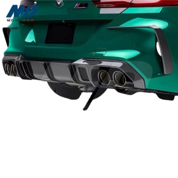 Vorstein Carbon Fiber Rear Bumper Canards for 2019-2021 BMW 8 Series F93 M8