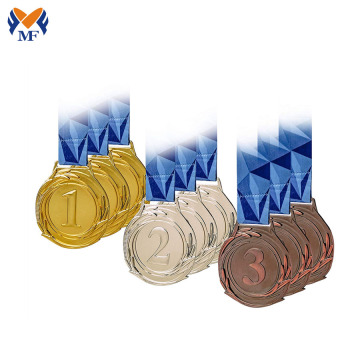 Medaglia di classifica dei giochi sportivi in ​​metallo d&#39;oro