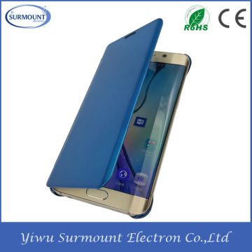 China Manufacturer Mirror Face Smart Leather Sexy Mobile Phone Cover Case For Samsung