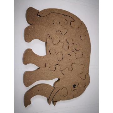 MDF elephant shape puzzle