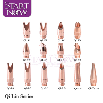 Gli ugelli di saldatura in rame portatili per Qi Lin Raytools M8/M10/M11/M13 taglio laser