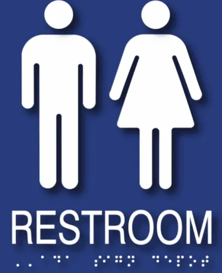 ADA plastic braille signs braille door plates