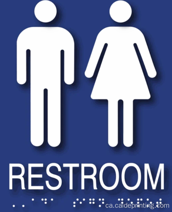 Ada Plastic Braille Signs Plaques de porta Braille
