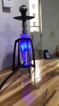 Guangzhou woyu acrylic plastic sheesha medium hookah narguile with led