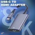 Tipe C ke Adaptor Kabel HDMI 8K 4K