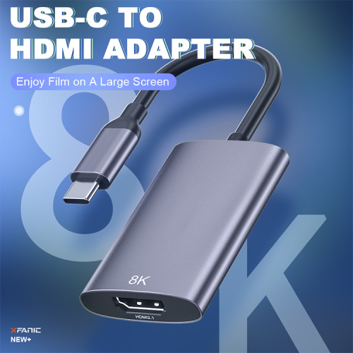 Adaptador de cabo Tipo C para HDMI 8K 4K