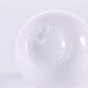 Garrafa de gotas de vidro branco em forma de bola para soro