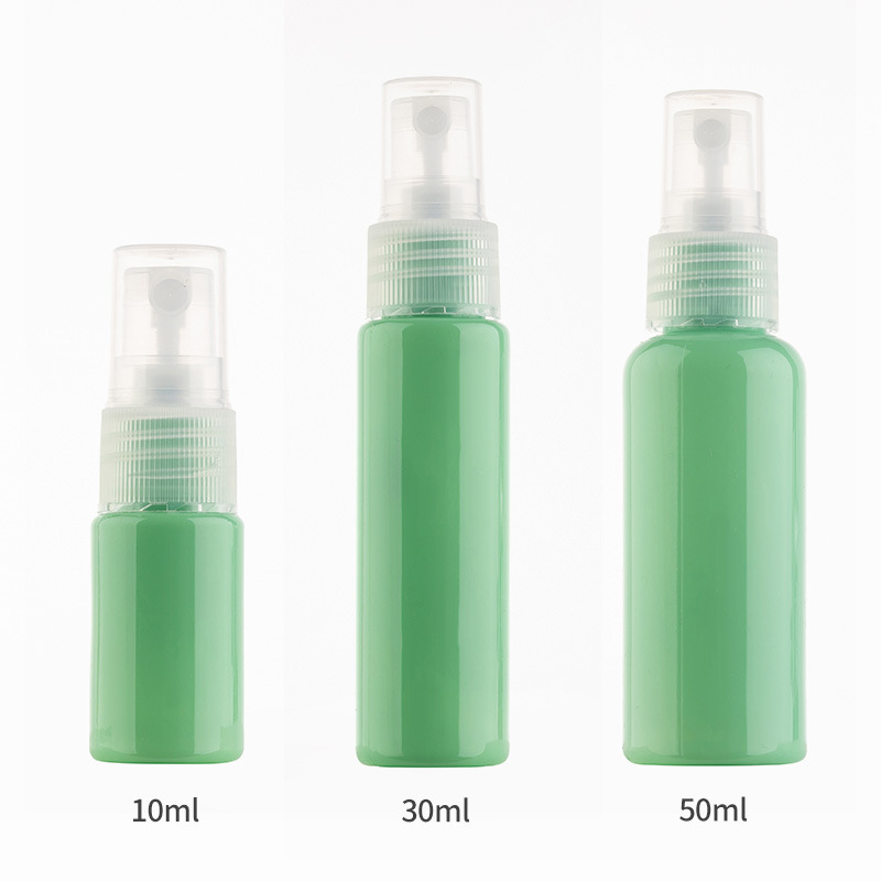 popolare rosso colorato verde colorato 50 ml 30 ml 20 ml da 15 ml mini spray da viaggio bottiglia di plastica in plastica ricaricabile