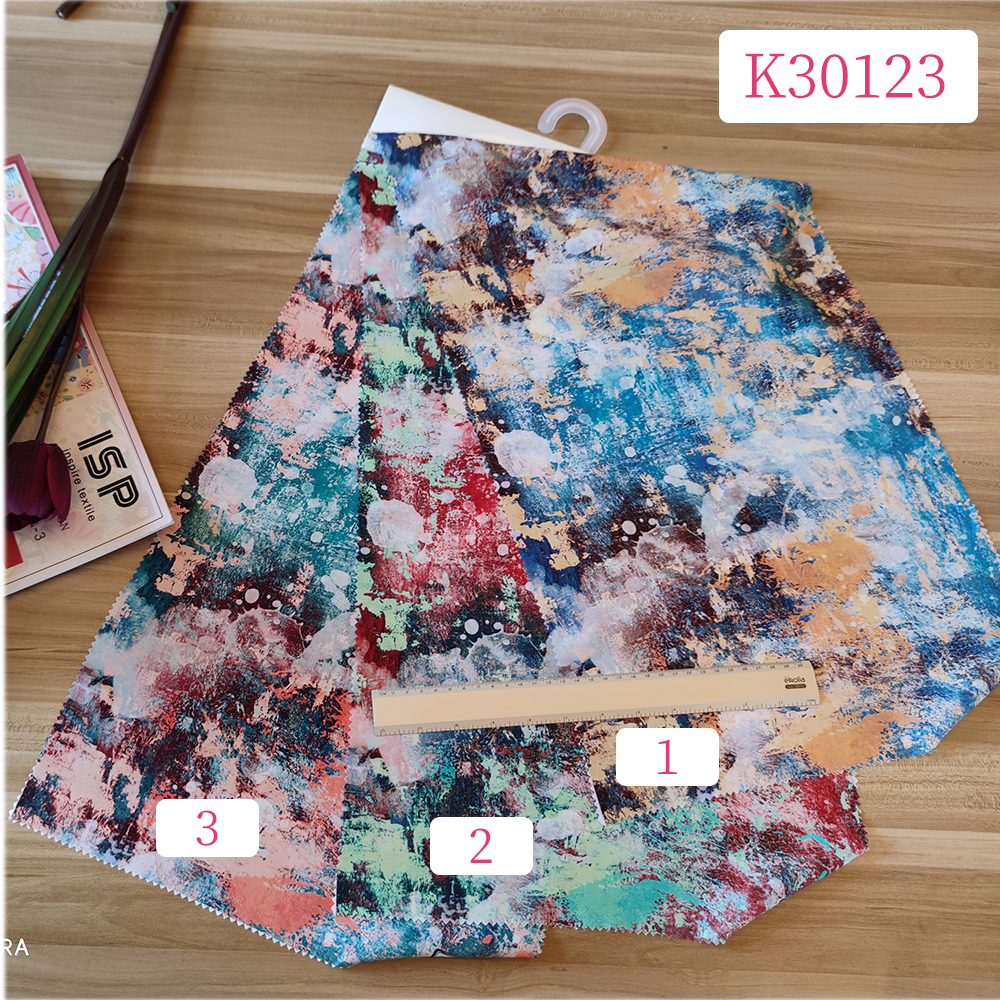 Stock Lots Rayon Poplin Digital imprimé