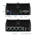 N100 Fanless Firewall Mini PC RS485 Phoenix Terminal