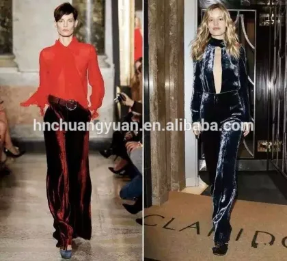 dress clothing fabric ks polyester spandex velvet shiny style clothing