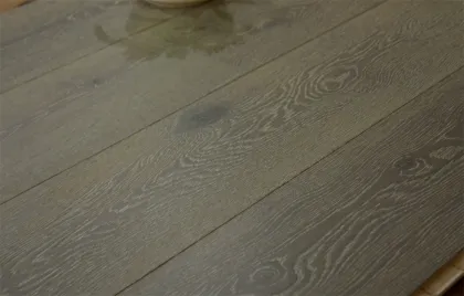 High-Quality 3-Layer Gray Oak Brush-Treated Engineered Wood Flooring