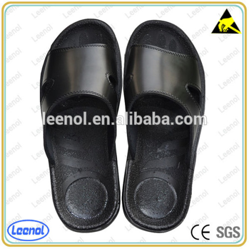 Black PU ESD slippers