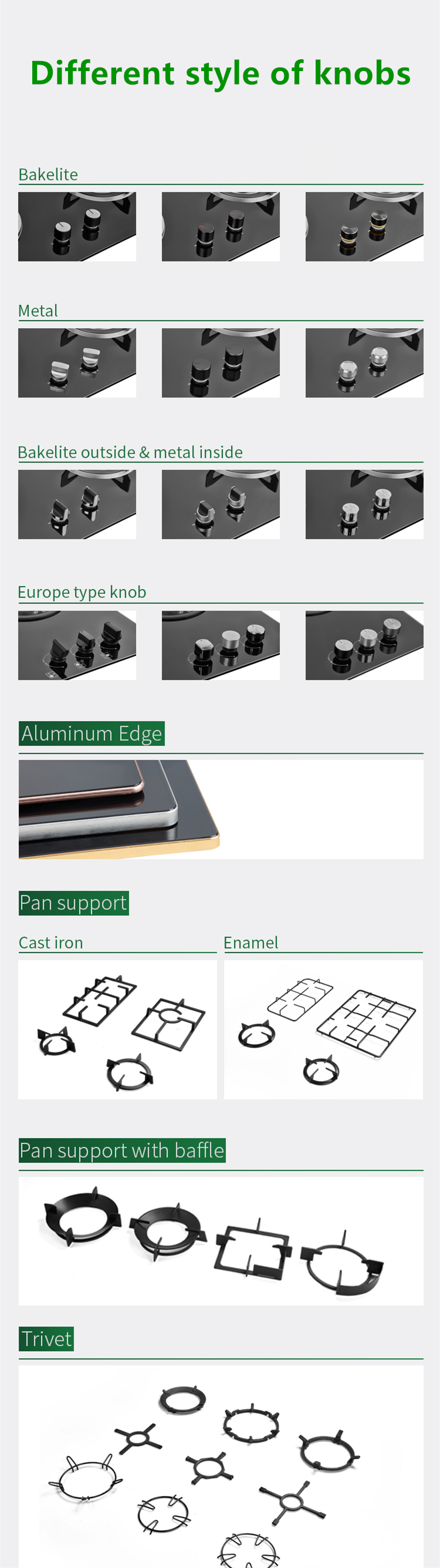 Knobs Pan Support