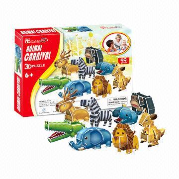 Animal puzzle toy with cute design