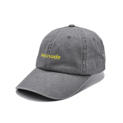Custom Wash Old Style Gray Dad Cap