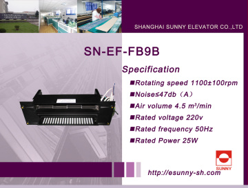 Ventilation for Elevator Car (SN-EF-FB9B)