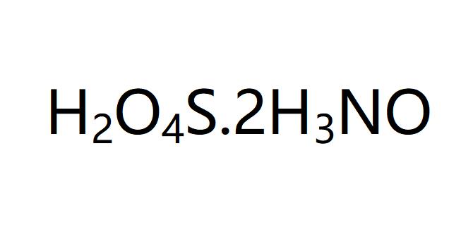 Hydroxylamine sulfate CAS 10039-54-0 with high purity