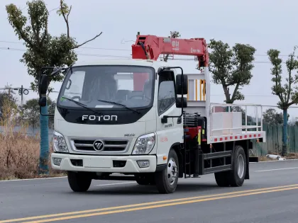 Foton Aoling Blue Exemption Beijing Brand Telescopic Boom Truck Crane