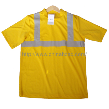 Υψηλή Viz αντανακλαστική ασφάλεια T-shirt, 180G, 100% πολυεστέρας