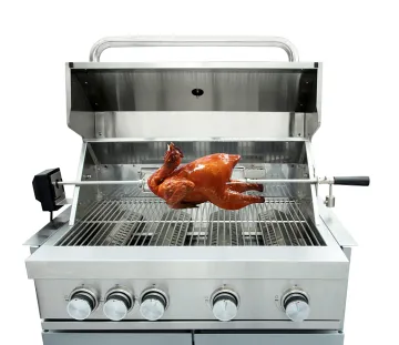 30inch 4 burner BBQ grill for outdoor kitchen with rotisserie