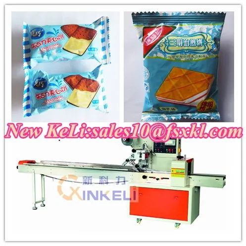 Sanwich biscuit flow packaging machine