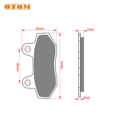 OTOM Off-road Motorcycle KAYO T4 K6 Dirt Bike Copper Sintered Front Brake Pads