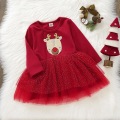 Wholesale Christmas Baby Skirt Girls Baby Long Sleeve