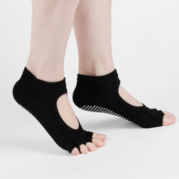 Chaussettes de yoga chaussettes professionnelles de femmes antidérapantes