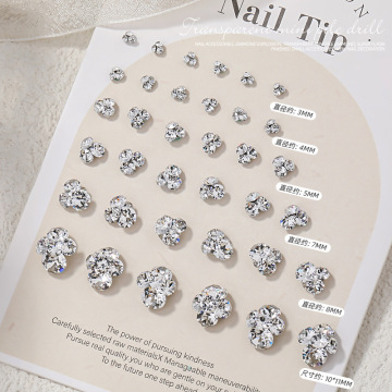 Wholesale Rhinestone Acrylic Glass Nail Decorations