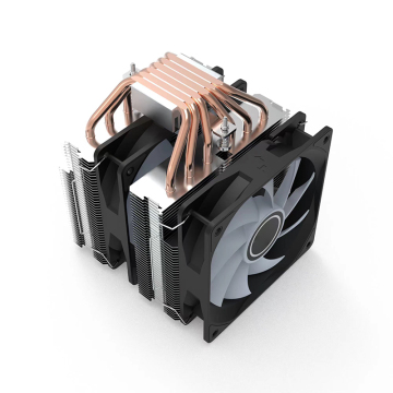 6 Heat Pipes Double Tower Cpu Cooler rgb Gamer Radiator DBF120