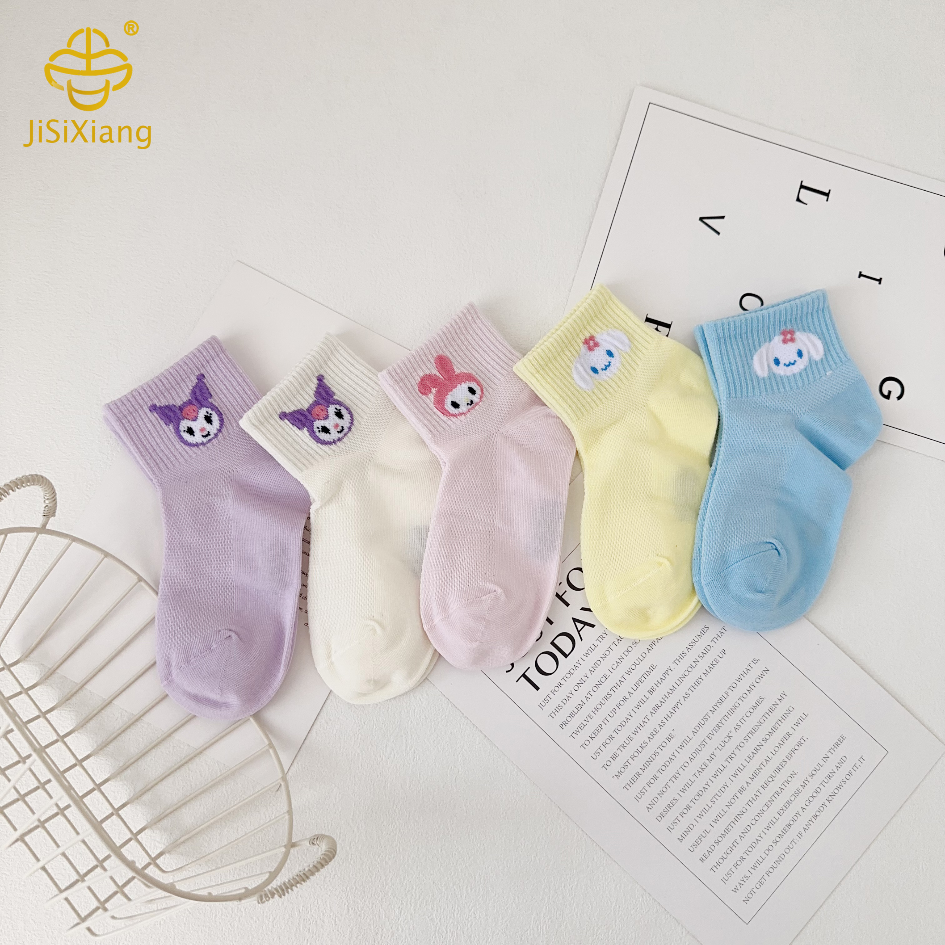 Kuromi Short Socks for Girls