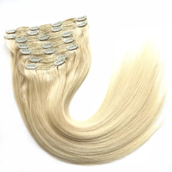 Double Drawn Thick Virgin Remy Lace Hair Clip in Hair Extensions 100% Human Hair Xuchang Harmony Attach Seamless 2 Sets 22" 120g