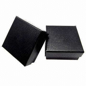 Rigid watch box, made of leatherette paper/2mm grey board, packing for various level watch