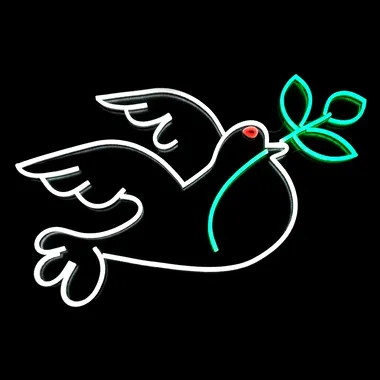 peace dove neon signs led