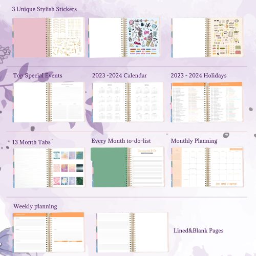 Weekly Planner Spiral Bound Hardcover Daily Weekly Monthly Planner Notebook Factory