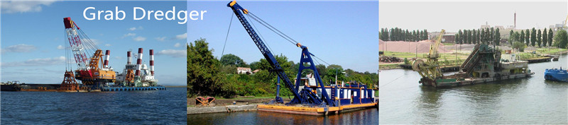 Steel marine grab dredgers