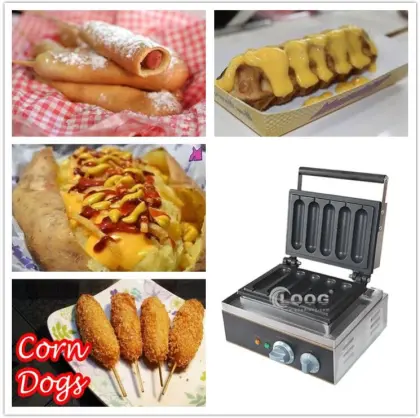 Electric Waffle Stick Machine for Fast Food: Hot Dog Waffle Maker On A Stick for Sale