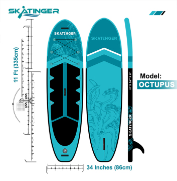 Inflatable Stand Up Paddle Board for Water Sports and Skating" 

However, considering the specific items mentioned and their typical use cases, a more fitting title might be:

"Inflatable SUP Paddle Board for Water Sports"

This title focuses on the prima