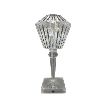 Stylish Touch-Controlled Crystal Table Lamp Design