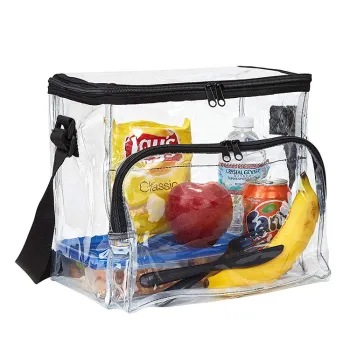 Wholesale Waterproof Clear PVC Lunch Bag: See-Through Transparent Snack Box