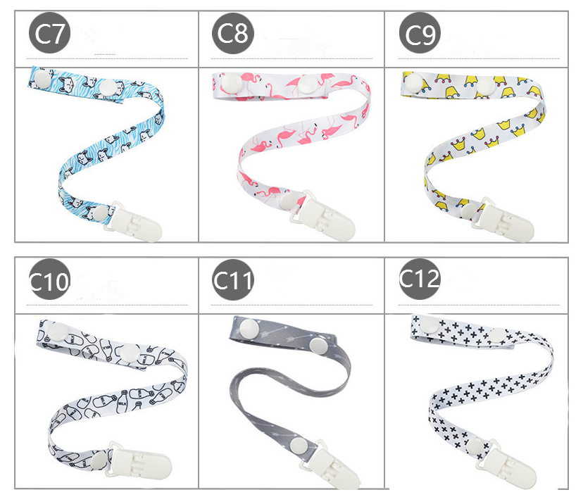 Adjustable Baby Pacifier Holder Straps