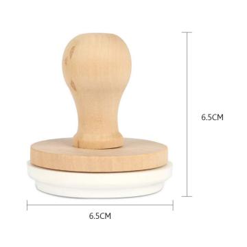 3d christmas wood handle silicone cookie stamp