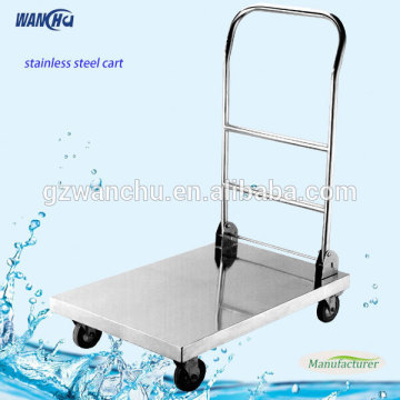 Folding Hand Cart,Platform Cart,Stainless Steel Flat Folding Cart