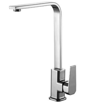 Chrome Deck Mounted Single Lever Kitchen Faucet
