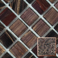 Interior Decorative Purple Brown Glass Mosaic Tile