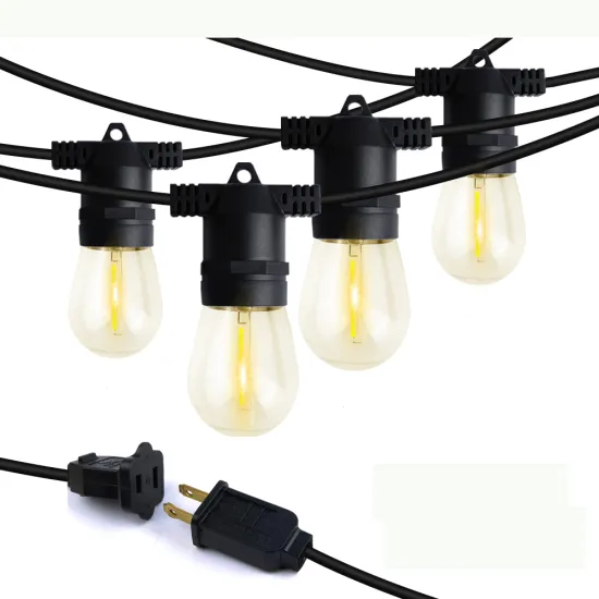 ETL Certified 48ft Festive Decorative String Lights Outdoor IP65 Commercial Grade S14 E26 LED