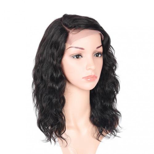 100% NATURAL VIRGIN REMY HUMAN HAIR  LONG CURLY LACE FRONT WIG